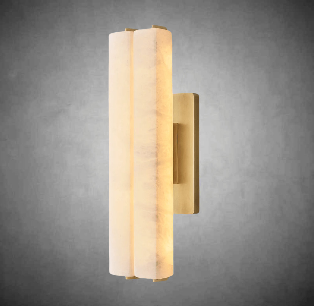 Aurivox Alabaster Double Sconce - Camilalamps - CA - CH - 3367