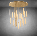 Aurivox Alabaster Round Chandelier - Camilalamps - CA - CH - 3125
