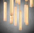 Aurivox Alabaster Round Chandelier - Camilalamps - CA - CH - 3125