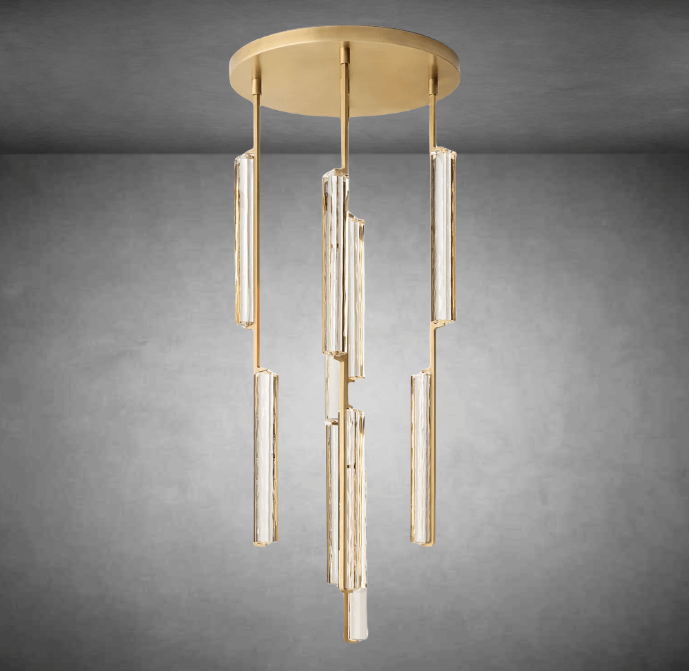 Aurivox Crystal Round Chandelier - Camilalamps - CA - CH - 3135