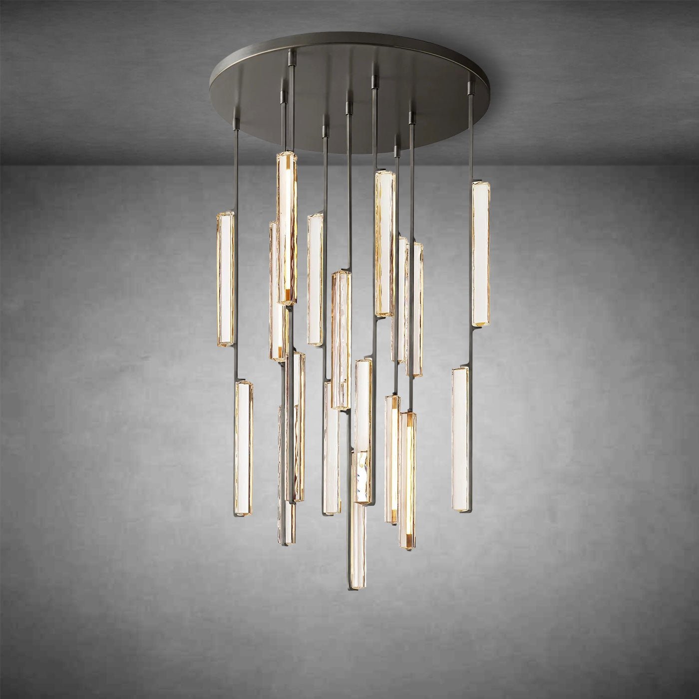 Aurivox Crystal Round Chandelier - Camilalamps - CA - CH - 3132