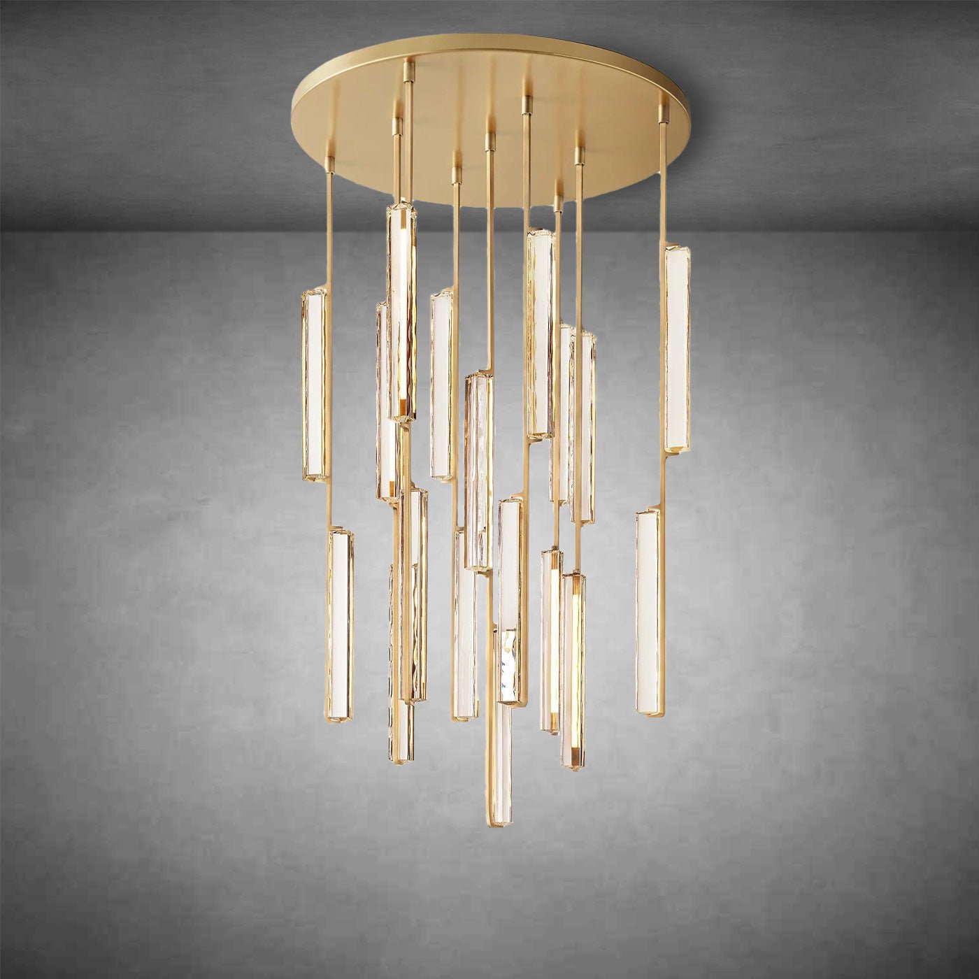 Aurivox Crystal Round Chandelier - Camilalamps - CA - CH - 3131