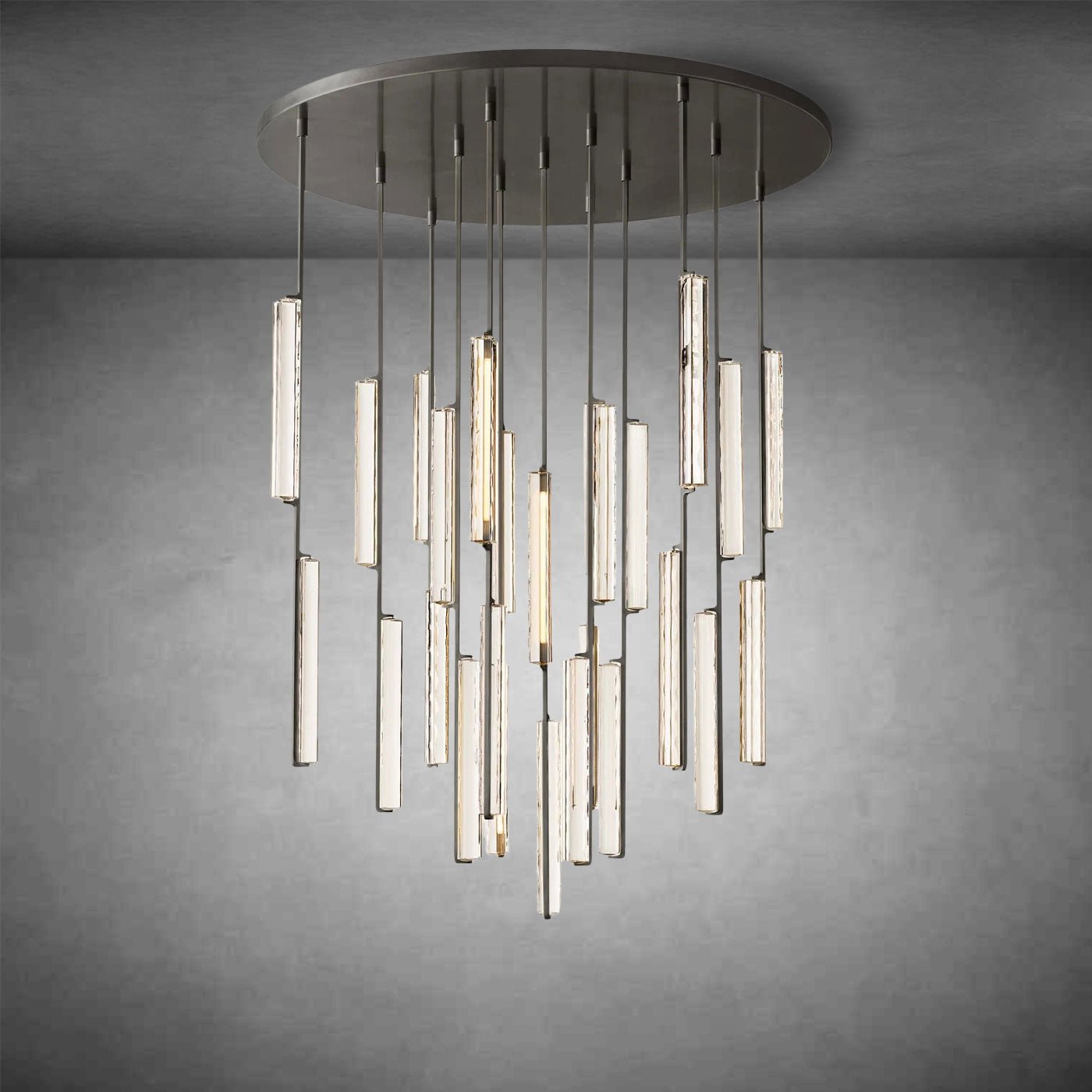 Aurivox Crystal Round Chandelier - Camilalamps - CA - CH - 3134