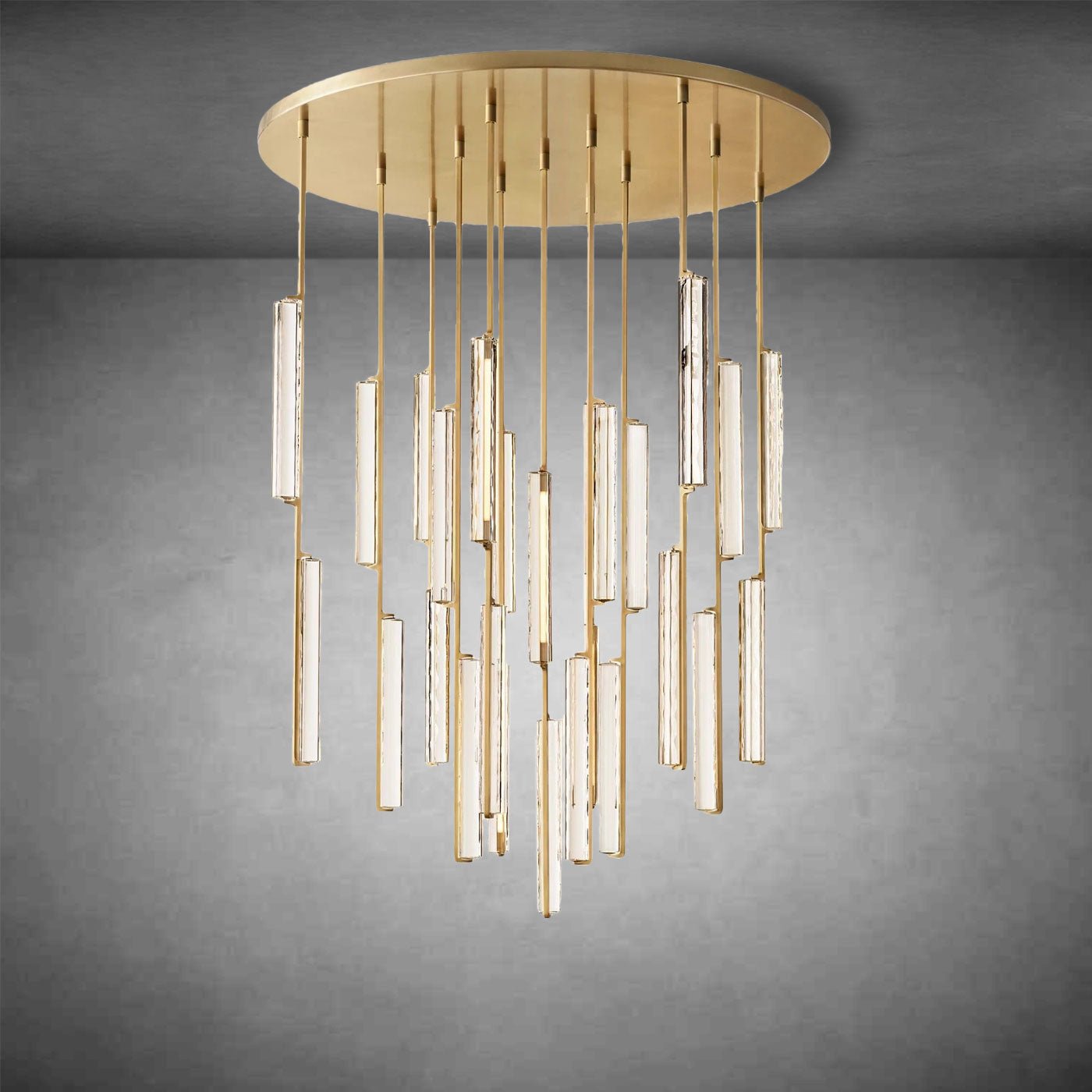 Aurivox Crystal Round Chandelier - Camilalamps - CA - CH - 3133