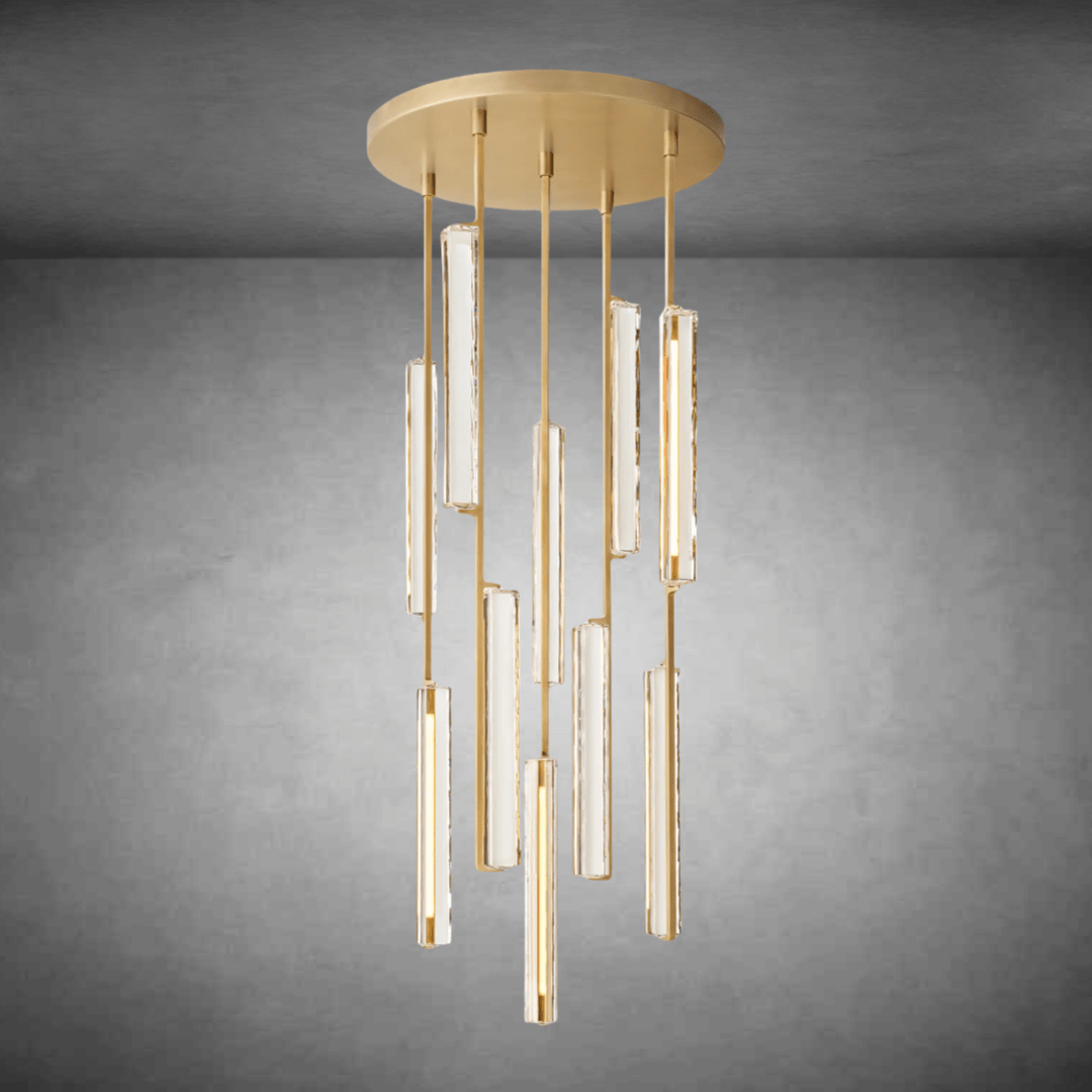 Aurivox Crystal Round Chandelier - Camilalamps - CA - CH - 3129