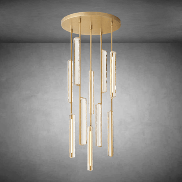 Aurivox Crystal Round Chandelier - Camilalamps - CA - CH - 3129