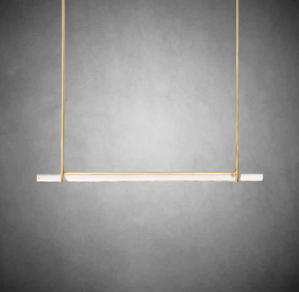 Aurivox Crystal Single Bar Linear Chandelier - Camilalamps - CA - CH - 3137