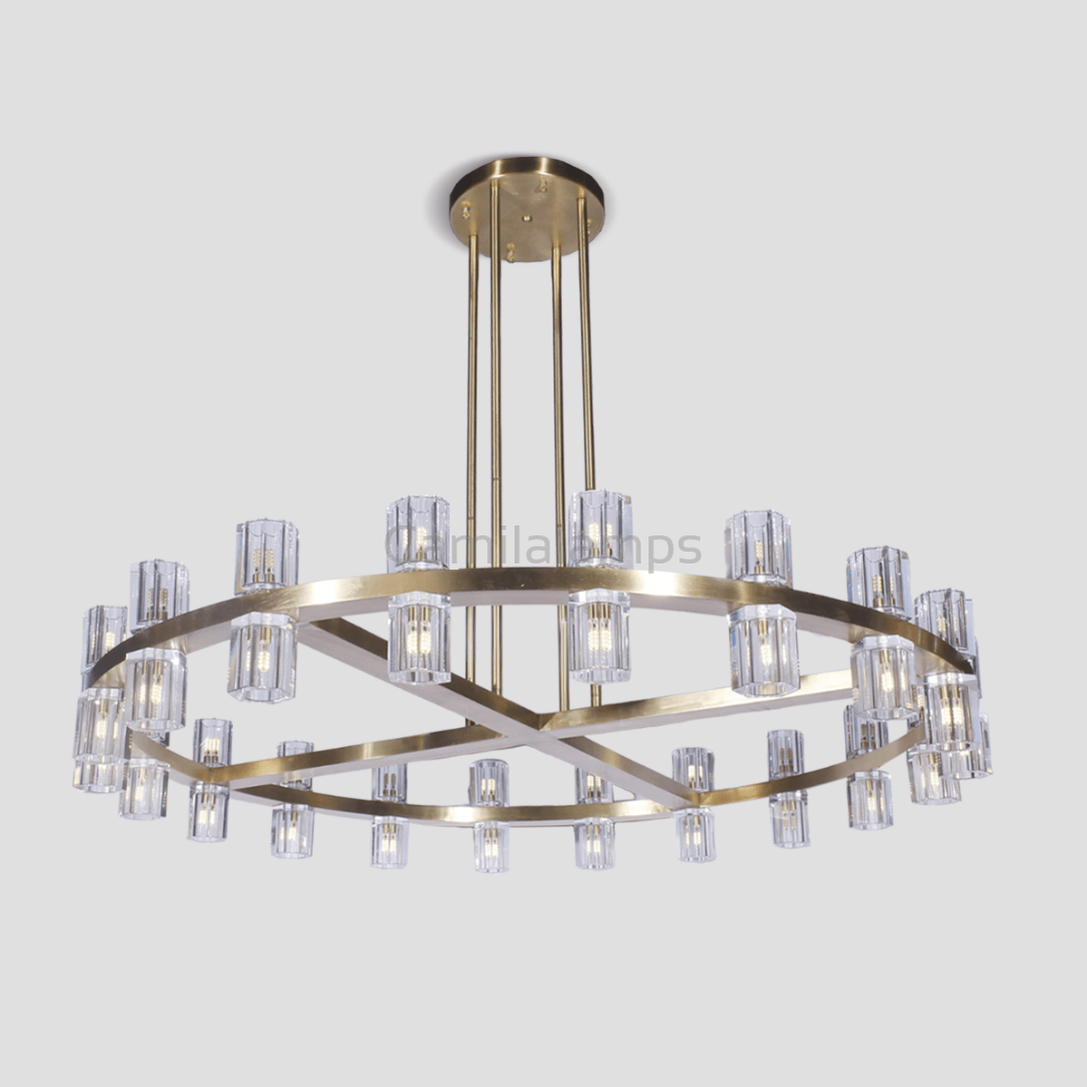 Aurora 1 - Tier Round Chandelier 50” - Camilalamps - Ca-1LI2024-1C5597