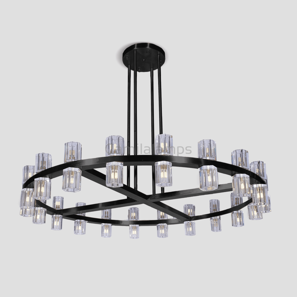 Aurora 1 - Tier Round Chandelier 50” - Camilalamps - Ca-1LI2024-1C5598