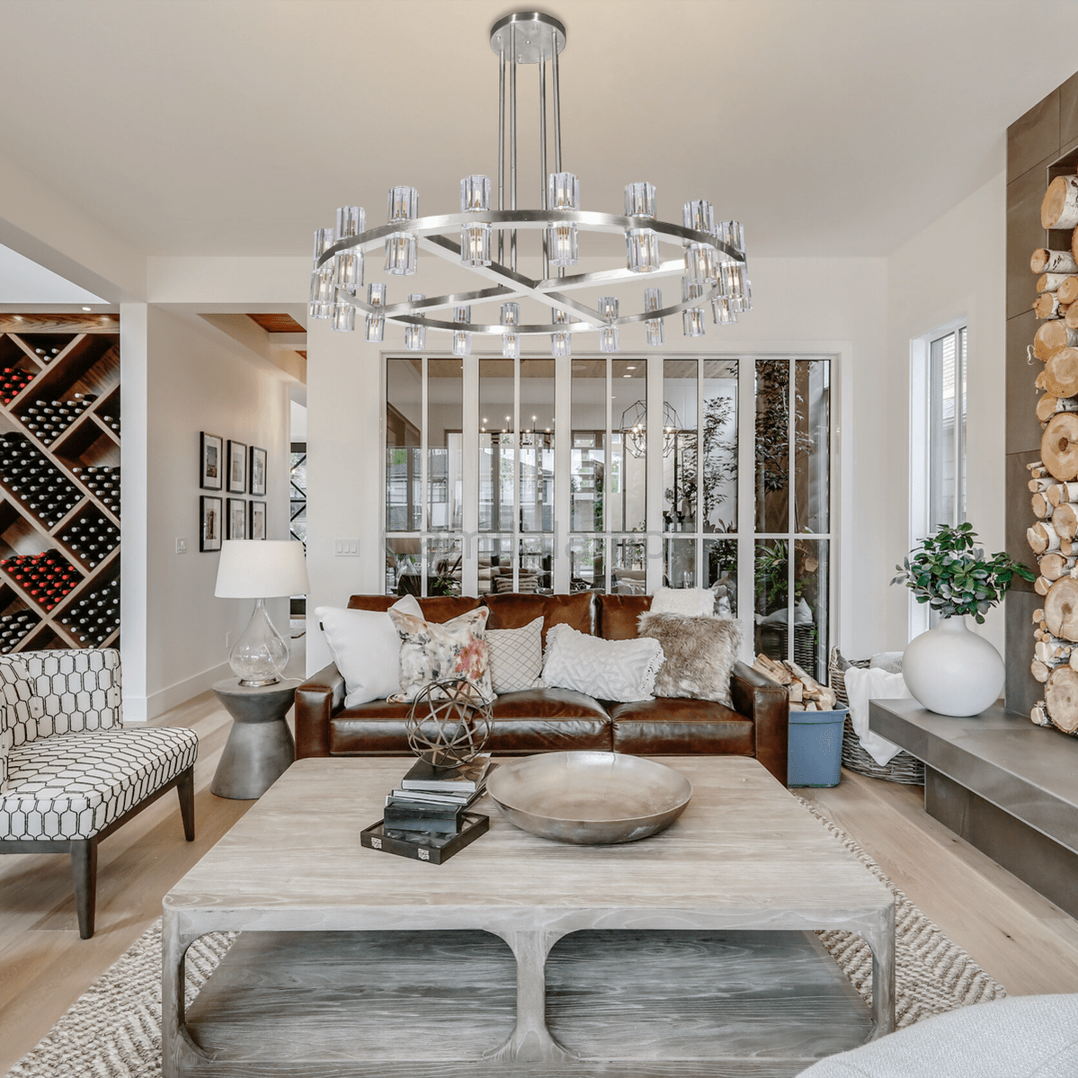 Aurora 1 - Tier Round Chandelier 50” - Camilalamps - Ca-1LI2024-1C5599