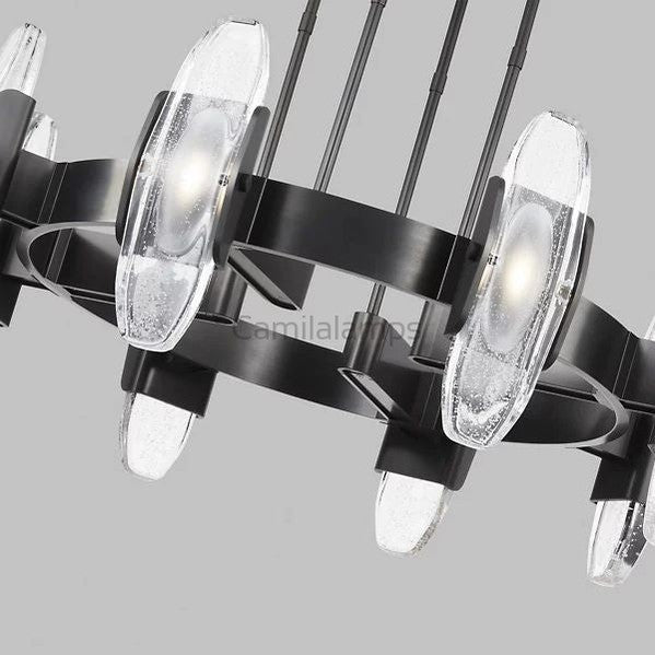 Aute Led Round Chandelier 15″ - Camilalamps - Ca-1aute-1BZ