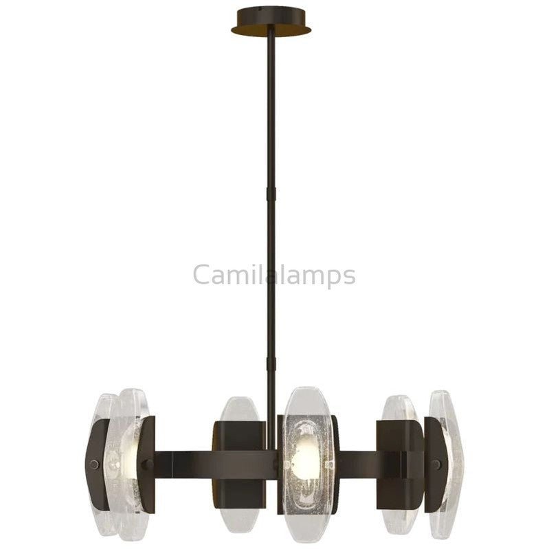 Aute Led Round Chandelier 30″ - Camilalamps - Ca-1aute-130BS