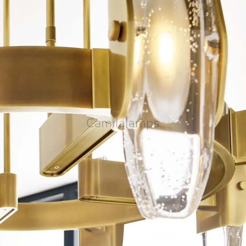 Aute Led Round Chandelier 30″ - Camilalamps - Ca-1aute-130BZ