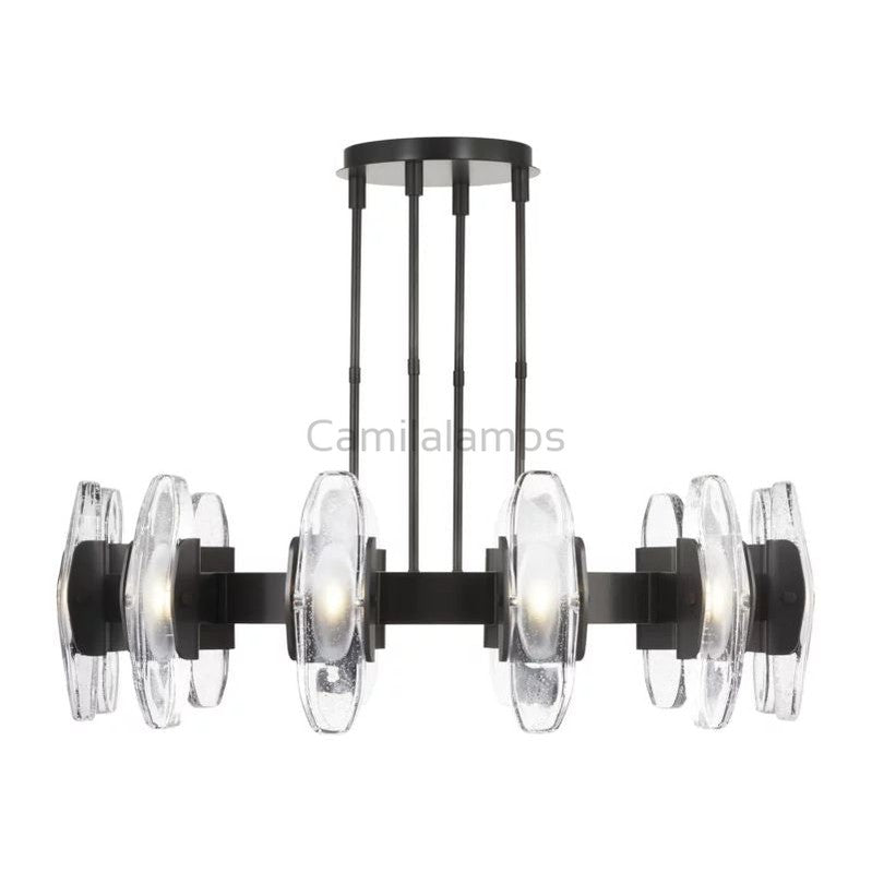Aute Led Round Chandelier 47″ - Camilalamps - Ca-1aute-147BS