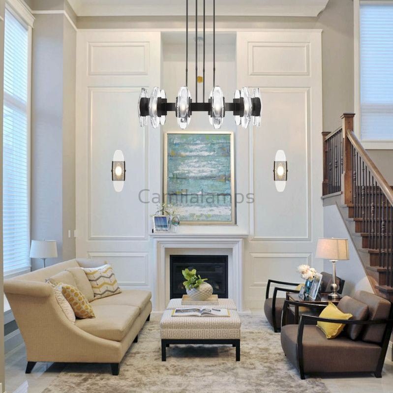 Aute Led Round Chandelier 47″ - Camilalamps - CA - aute - 47BZ