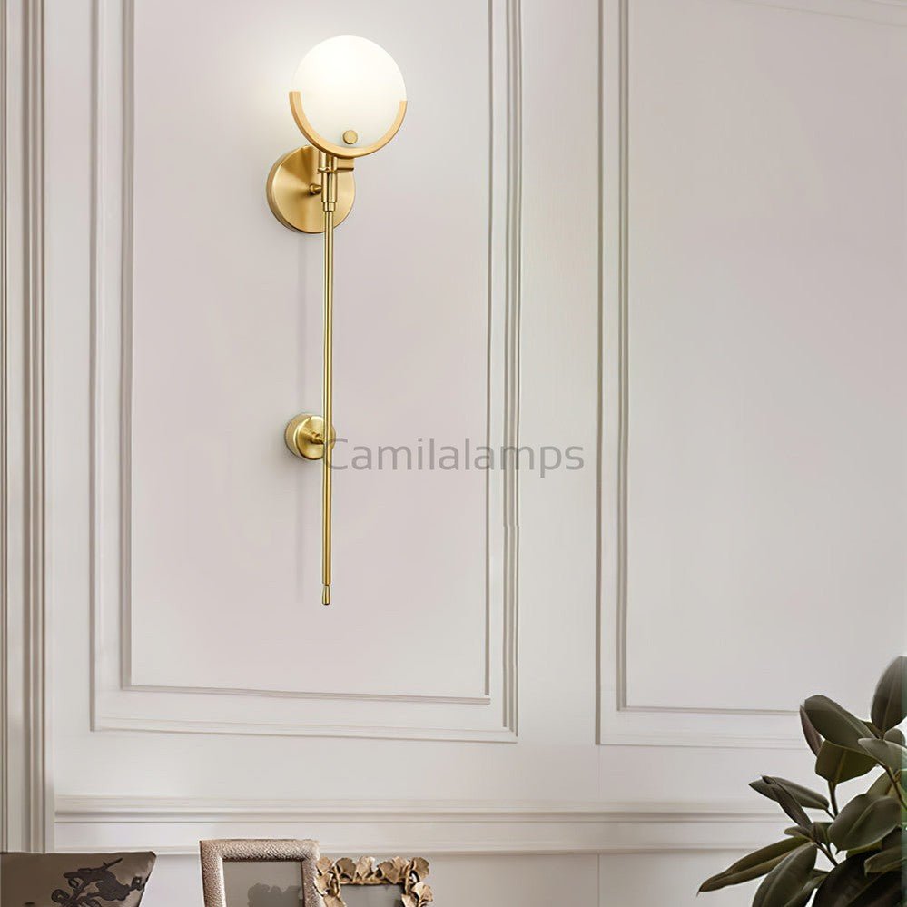 Ava Brass Wall Lamp - Camilalamps - VKW - 240303 - 001