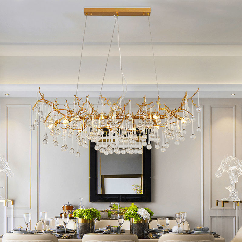 Avis Clear Crystal Branch Chandelier - Camilalamps - ILM0570