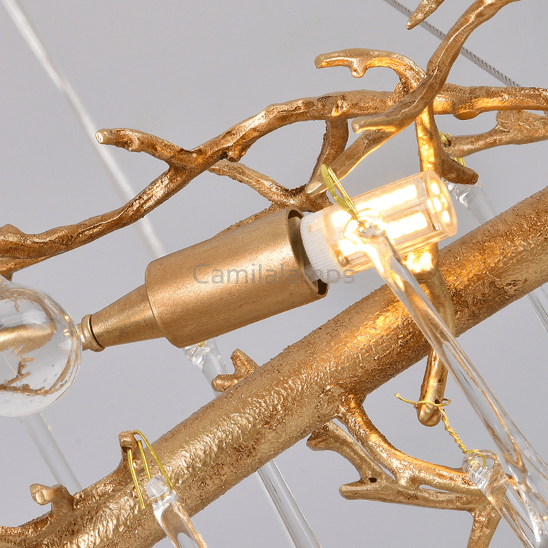 Avis Clear Crystal Branch Chandelier - Camilalamps - ILM0567