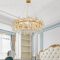 Avis Clear Crystal Ring Branch Chandelier - Camilalamps - ILC0581