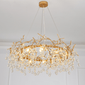 Avis Clear Crystal Ring Branch Chandelier - Camilalamps - ILM0580