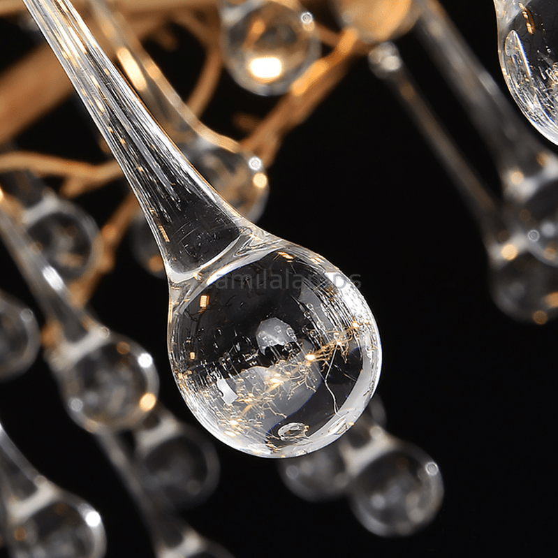 Avis Clear Crystal Ring Branch Chandelier - Camilalamps - ILC0579