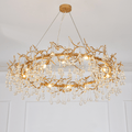 Avis Clear Crystal Ring Branch Chandelier - Camilalamps - ILM0581