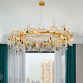 Avis Colorful Crystal Raindrop Branch Chandelier - Camilalamps - ILC0556