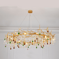 Avis Colorful Crystal Raindrop Branch Chandelier - Camilalamps - ILM0558