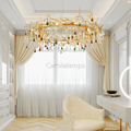 Avis Colorful Crystal Raindrop Branch Chandelier - Camilalamps - ILM0557