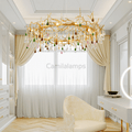 Avis Colorful Crystal Raindrop Branch Chandelier - Camilalamps - ILC0557