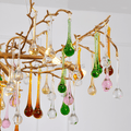Avis Colorful Crystal Raindrop Branch Chandelier - Camilalamps - ILM0557