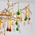 Avis Colorful Crystal Raindrop Branch Chandelier - Camilalamps - ILC0557