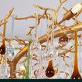 Avis Colorful Crystal Raindrop Branch Chandelier - Camilalamps - ILM0557