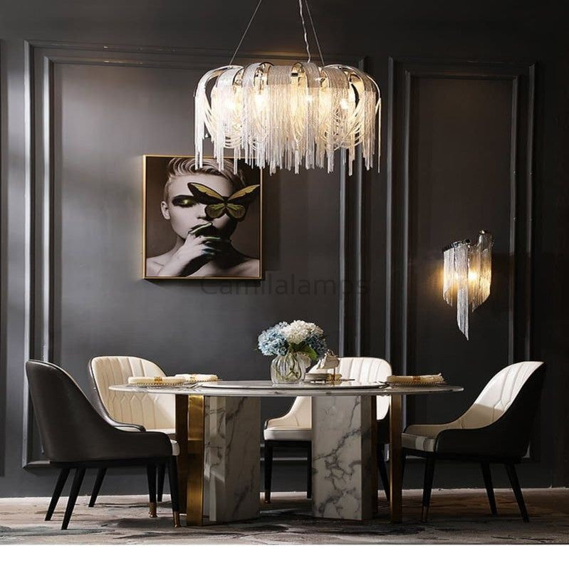 Alisa Aluminum Luxury Round Decor Chandelier
