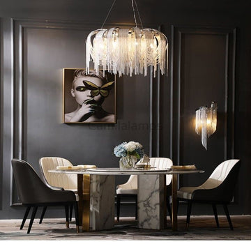 Alisa Aluminum Luxury Round Decor Chandelier