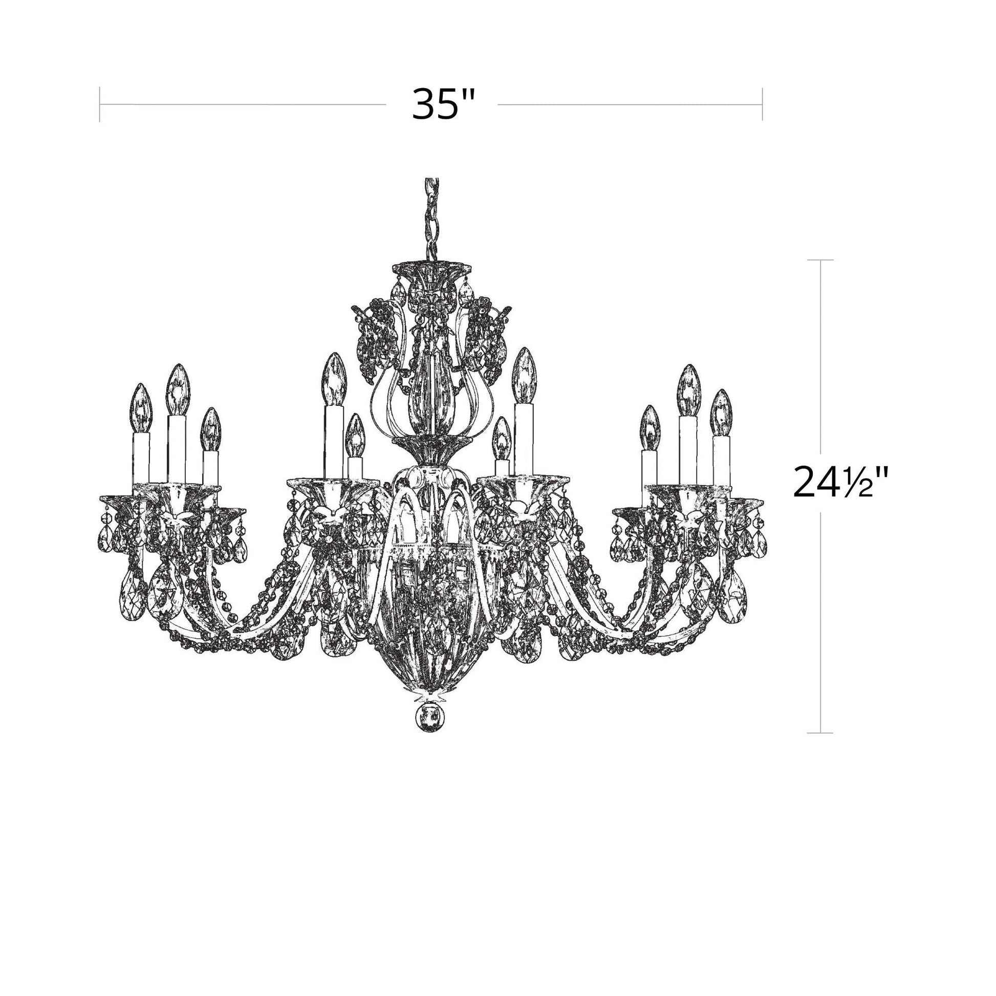Bagatelle 13 - Light Chandelier - Camilalamps - CA - 1260N - 26H