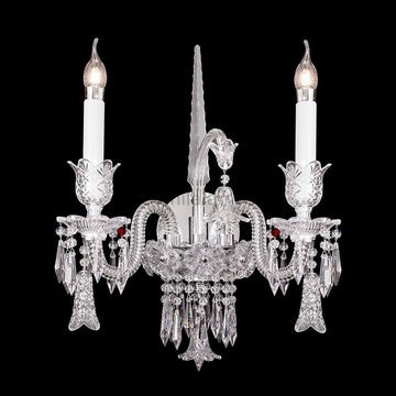 Bakala Elegance Candle Crystal Wall Sconce With Bell - Camilalamps - CA - ECB - 371 - 001