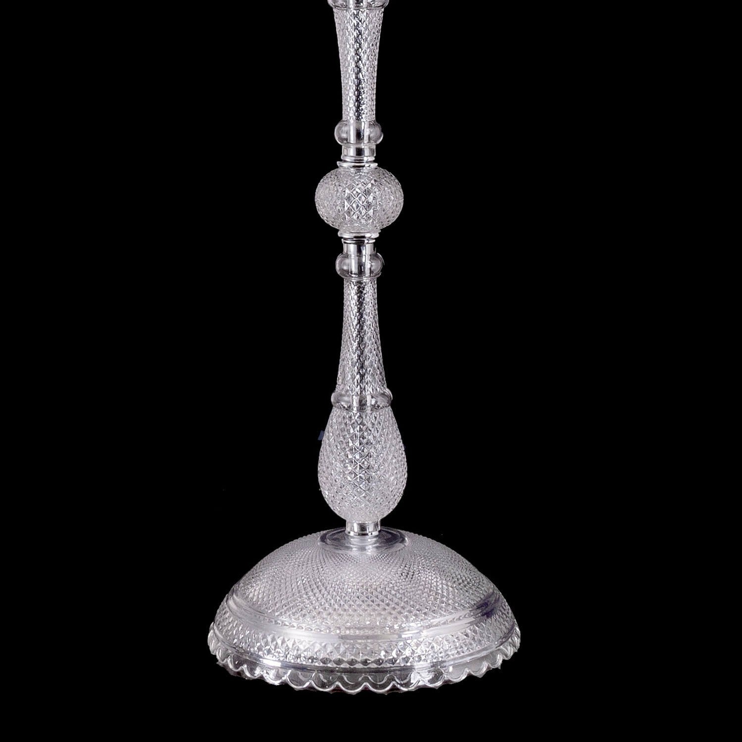 Bakala Zénith Crystal Candelabra With Fabric Shade - Camilalamps - CA - BZC - 366 - 002