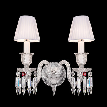 Bakala Zenith Crystal Wall Sconce 2 Light - Camilalamps - CA - ZBC - 389 - 001