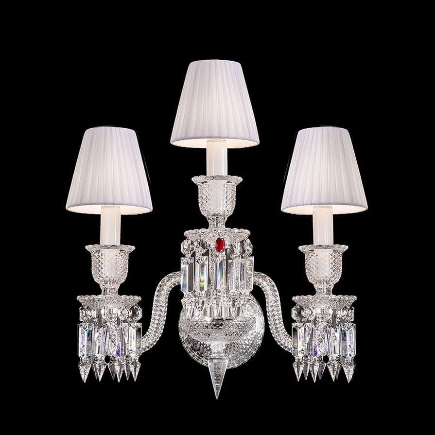 Bakala Zenith Crystal Wall Sconce 3 Light - Camilalamps - CA - ZBC - 384 - 001