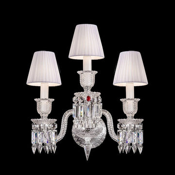 Bakala Zenith Crystal Wall Sconce 3 Light - Camilalamps - CA - ZBC - 384 - 001