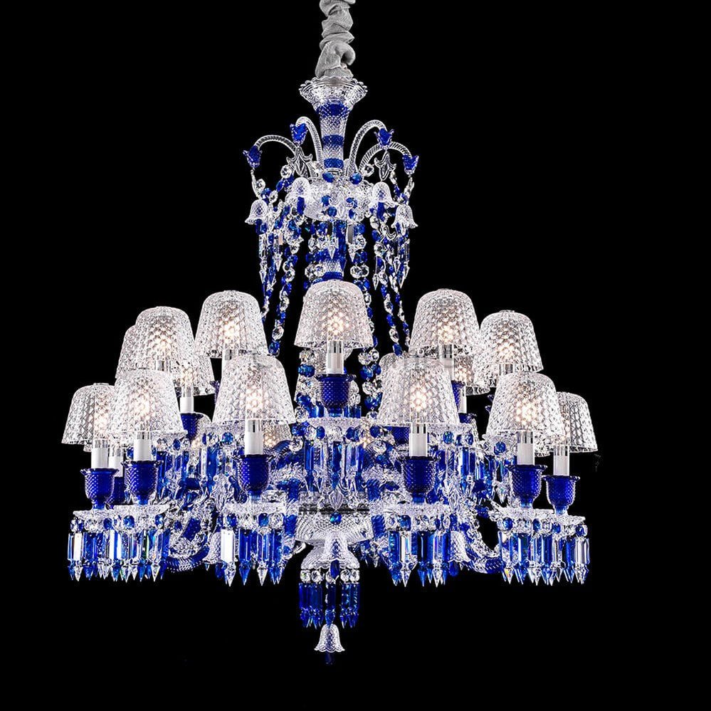 Bakala Zenith Faunacrystopolis Blue Crystal Chandelier - Camilalamps - CA - 386 - 001