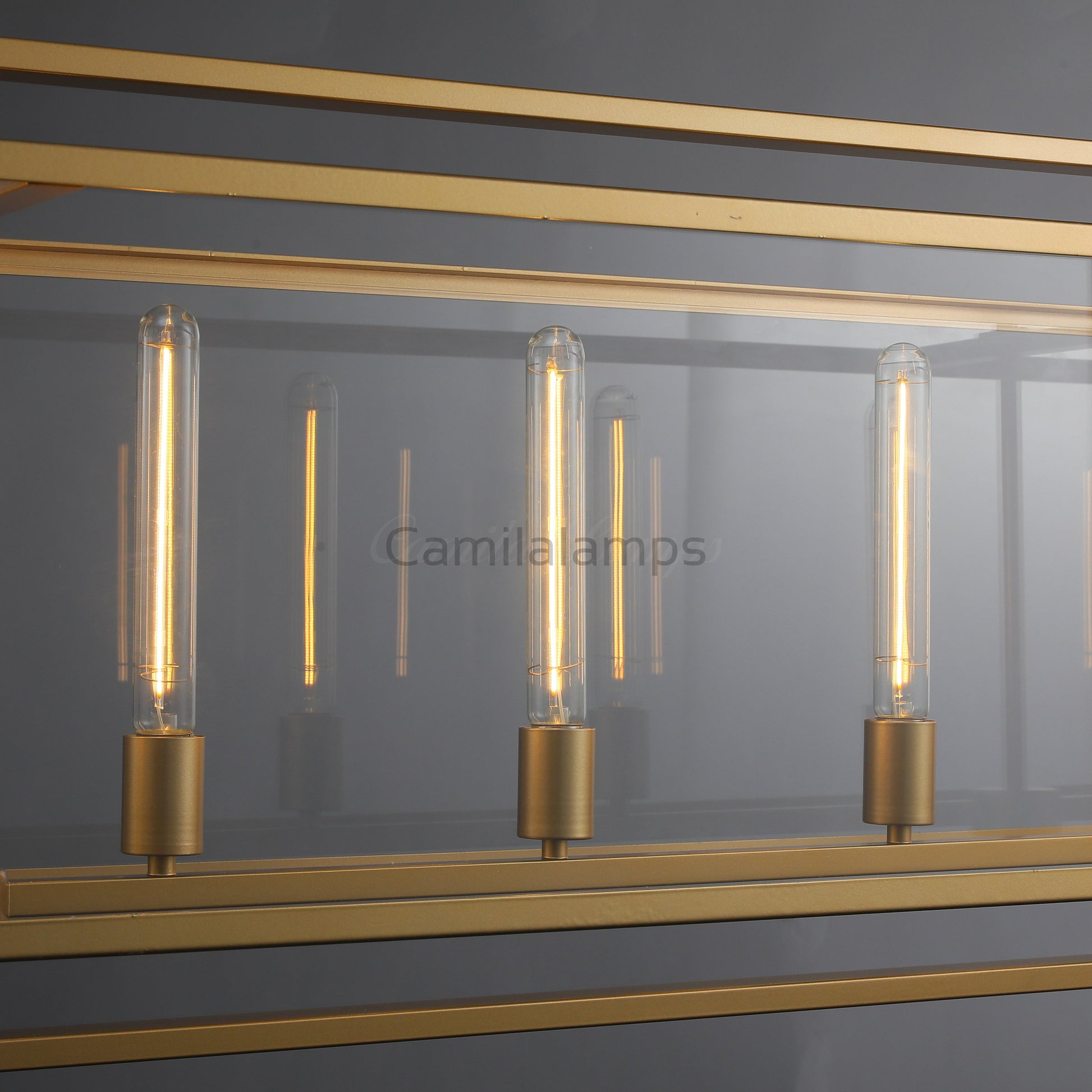 Baker Modern Rectangular Chandelier 54"72" - Camilalamps - CAM1056