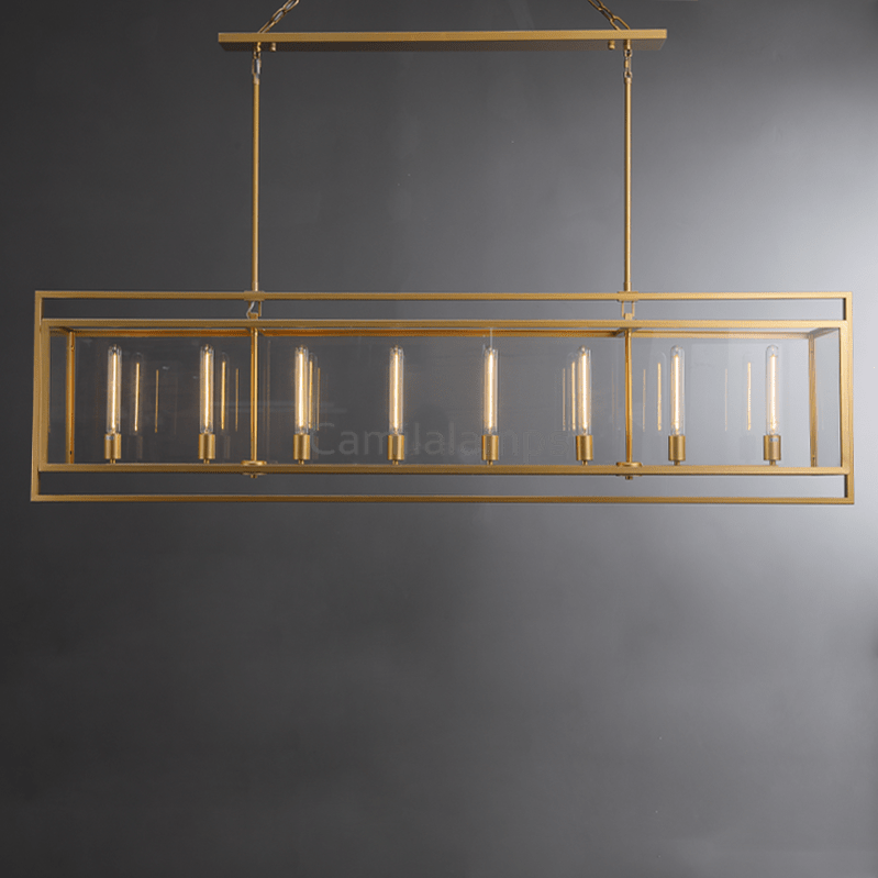 Baker Modern Rectangular Chandelier 54"72" - Camilalamps - CA - 1ZA0010