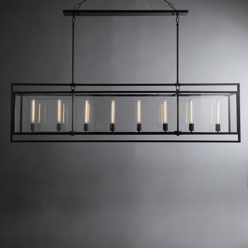 Baker Modern Rectangular Chandelier 54"72" - Camilalamps - CA - 1ZA0011