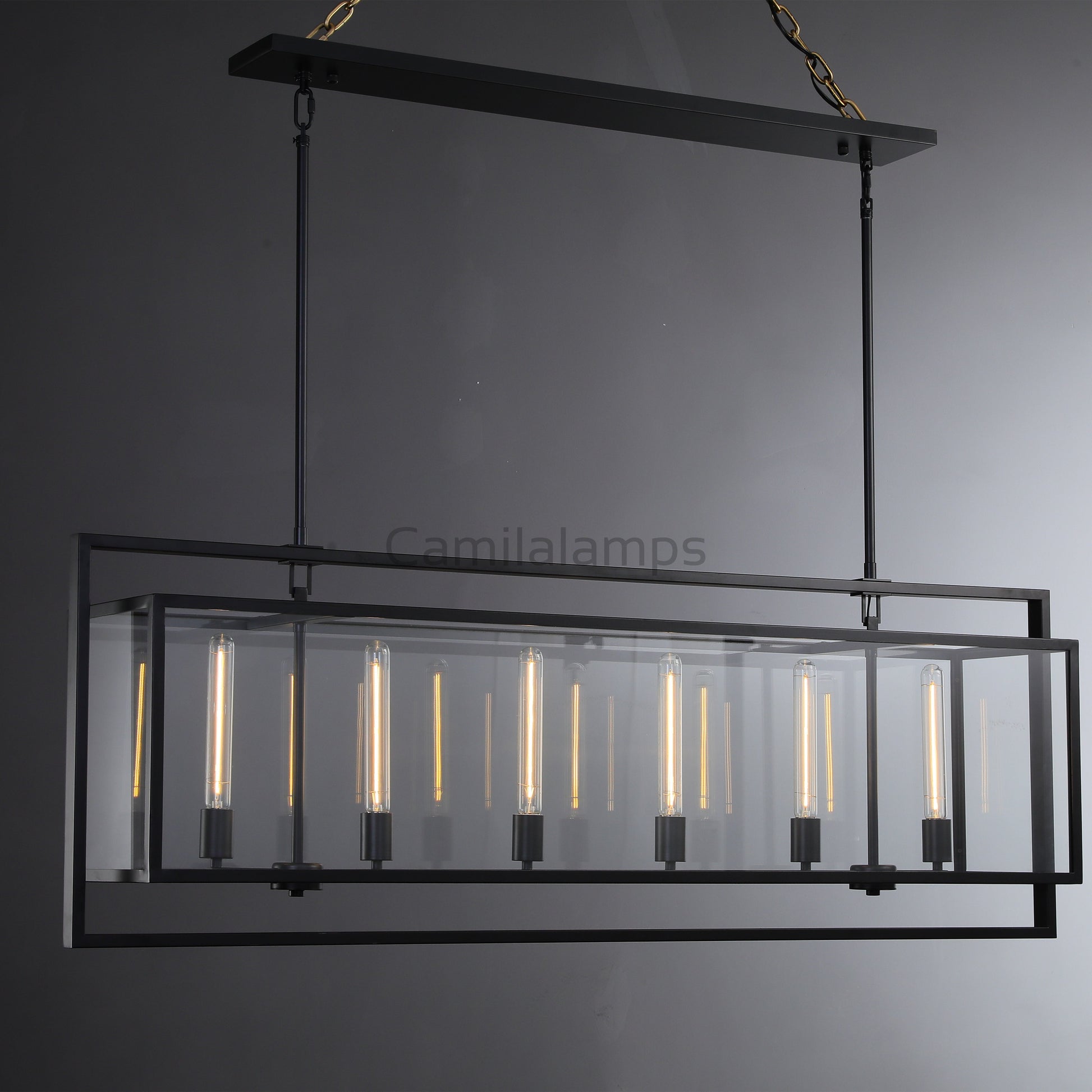 Baker Modern Rectangular Chandelier 54"72" - Camilalamps - CAM1055