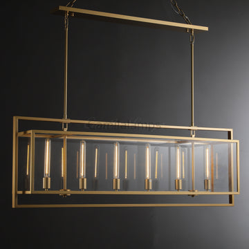 Baker Modern Rectangular Chandelier 54"72" - Camilalamps - CAM1054