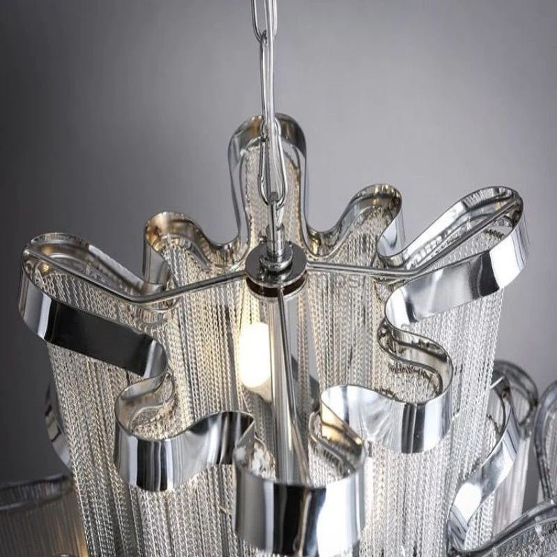 Baucis Aluminum Chain Tassel Chandelier - Camilalamps - OL-1aluCinuC-1337