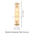 Beckett Alabaster Wall Sconce - Camilalamps - CA - Becke - 1754 - 001