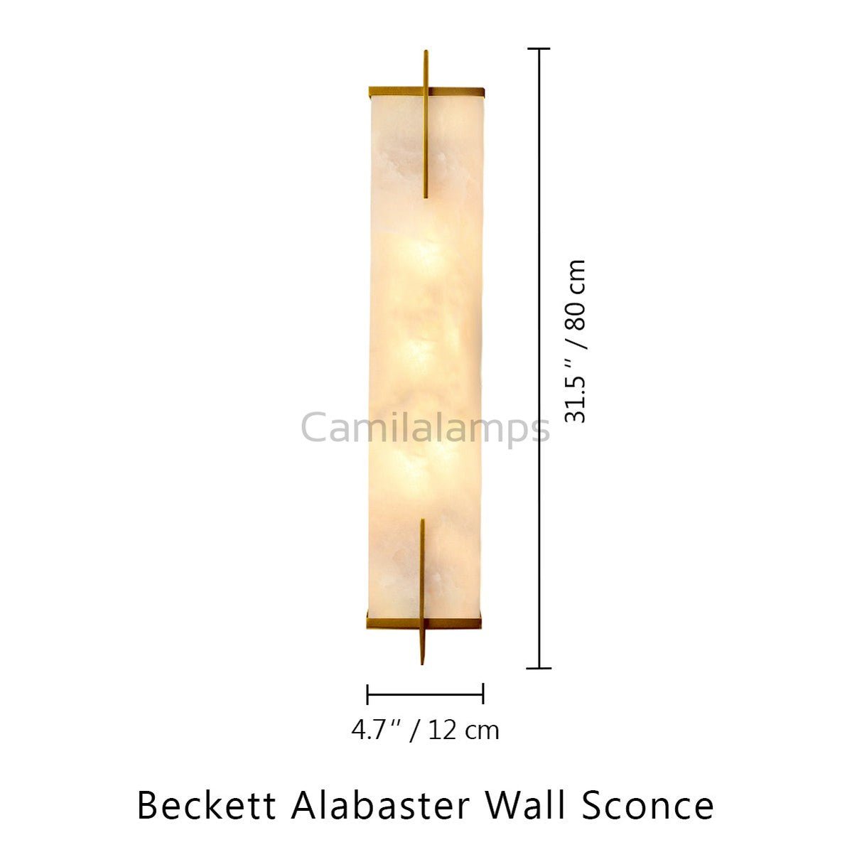 Beckett Alabaster Wall Sconce - Camilalamps - CA - Becke - 1754 - 001